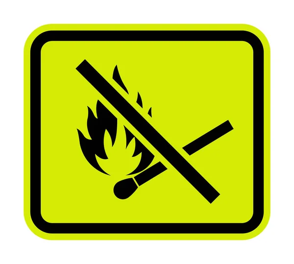 Fire Matches Open Flame Sign — Image vectorielle