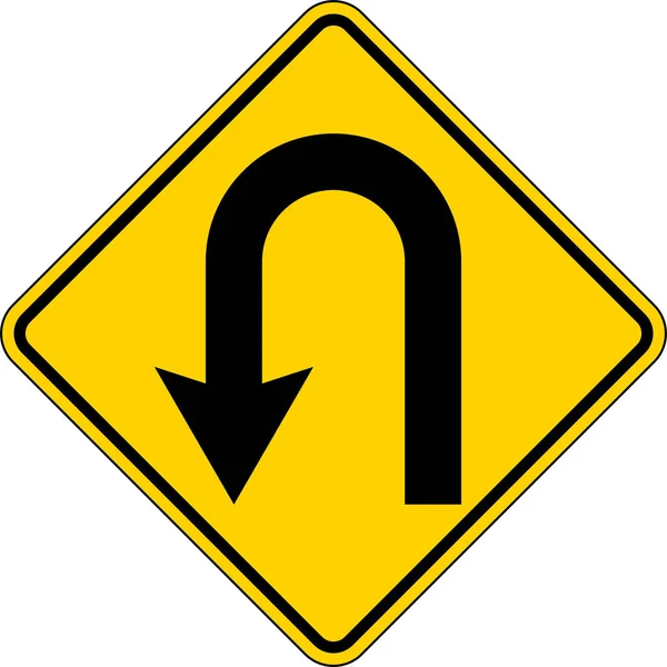 Дорожный Знак Включить Белый Фон — стоковый вектор