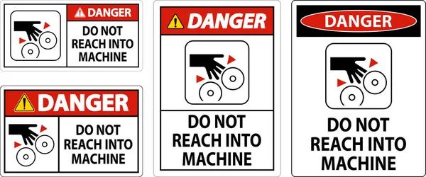 Tehlike Şareti Makineye Erişilmesin — Stok Vektör