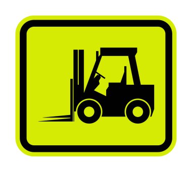 Forklift işareti, Tehlike uyarısı forklift