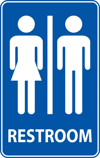 Símbolo Baño Signo Baño Con Hombre Mujer Signo — Vector de stock