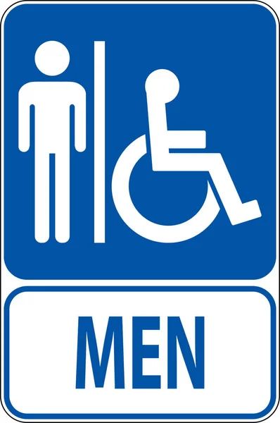 Symbol Bathroom Sign Restroom Man Sign — Stock Vector