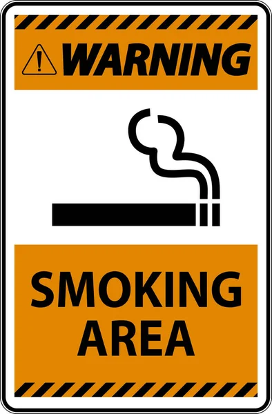 Znak Zobrazující Povolené Kuřácké Skvrny Bílém Pozadí — Stockový vektor