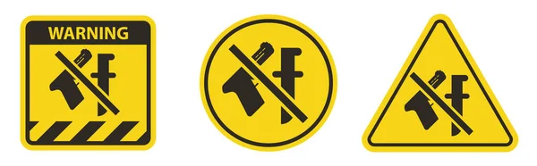 Weapon Prohibited Icon Forbidding Weapons Gun Knife — Vector de stock