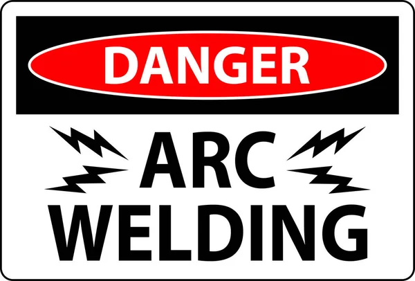 stock vector Danger Sign Arc Welding On White Background