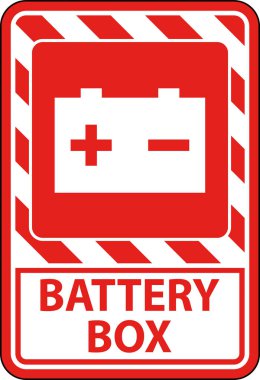 Beyaz Arkaplanda Sembol Pil İşareti Batarya Kutusu