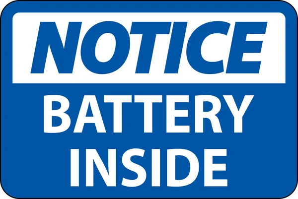 Panneau Affichage Batterie Intérieur Sur Fond Blanc — Image vectorielle