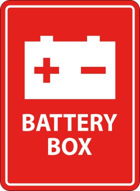 Beyaz Arkaplanda Sembol Pil İşareti Batarya Kutusu