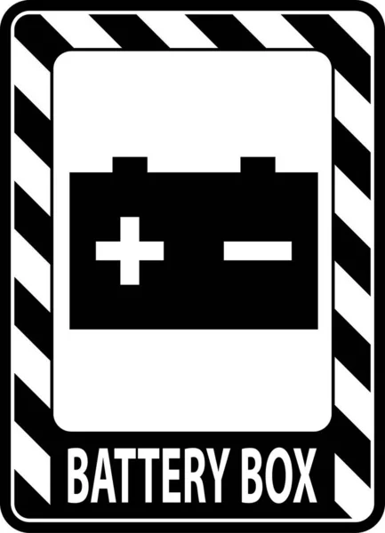 stock vector Symbol Battery Sign Battery Box On White Background