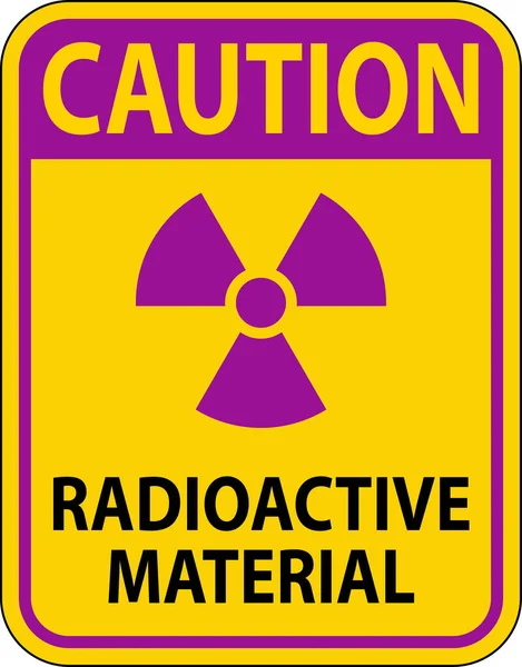 stock vector Caution Sign Radioactive Materials