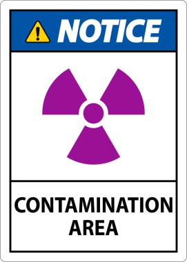 Dikkat Radyoaktif Malzeme İmzalama Uyarı Kirlilik Alanı