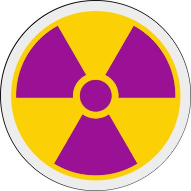 Dairesel Bilgi İşareti ISO Radyasyon Sembolü