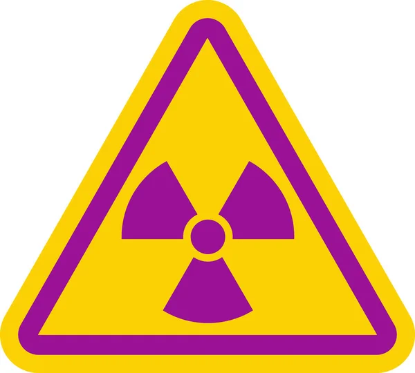 Circular Information Sign Iso Radiation Symbol — Stock Vector