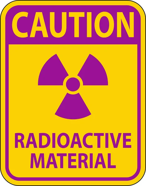 stock vector Caution Sign Radioactive Materials