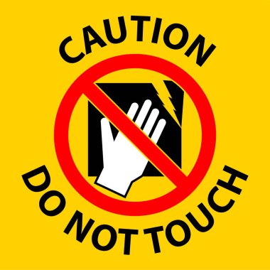 Dikkat Makinesi Kırılgan İmza Ekipmanı, Dokunmayın