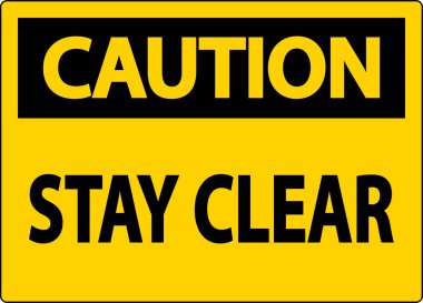 Tehlike İşareti Beyaz Arkaplanda Temiz Kalın