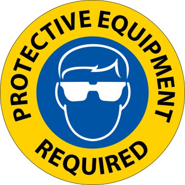 Floor Sign, Protective Equipment Required