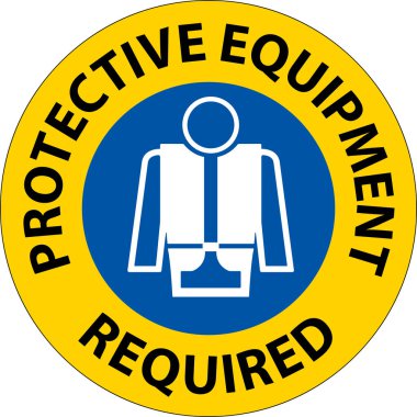 Floor Sign, Protective Equipment Required
