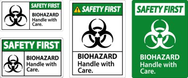 Biyolojik Tehlike Güvenliği Birinci Etiket Biyolojik Tehlike