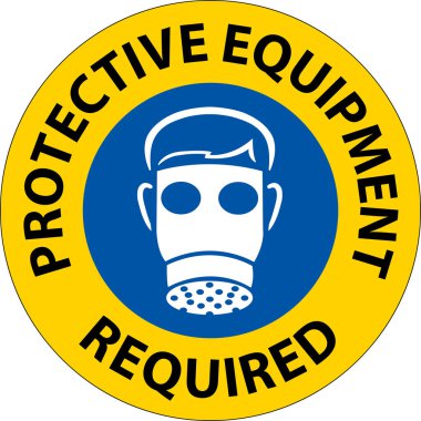 Floor Sign, Protective Equipment Required