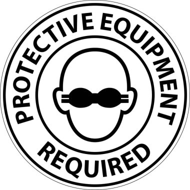 Floor Sign, Protective Equipment Required