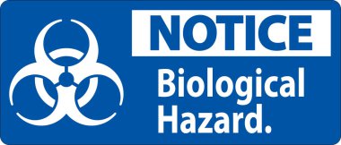 Beyaz Arkaplanda Biyolojik Tehlike Bildir