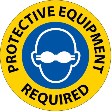 Floor Sign, Protective Equipment Required