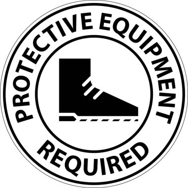 Floor Sign, Protective Equipment Required