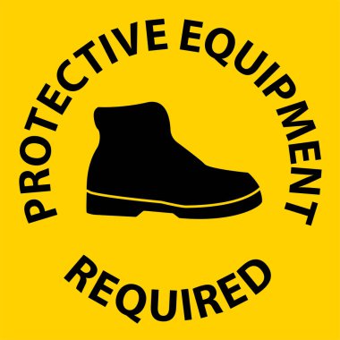 Floor Sign, Protective Equipment Required