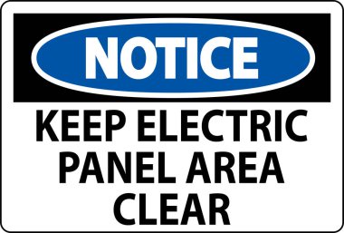 Uyarı İşareti Elektrik Panelini Açık Tut