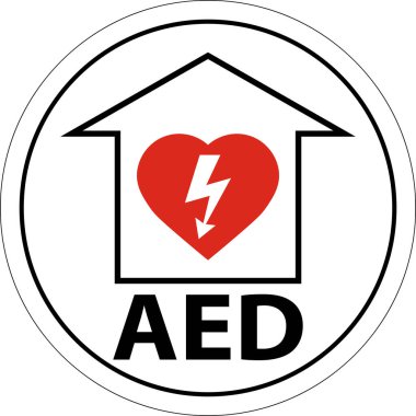 Döşeme İşareti: Defibrilatör Kalbi, Kırmızı Sınır İşareti
