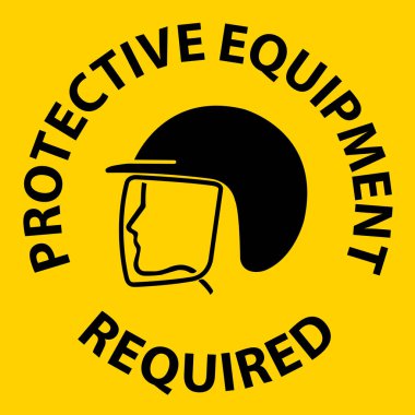 Floor Sign, Protective Equipment Required