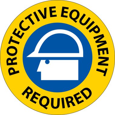 Floor Sign, Protective Equipment Required