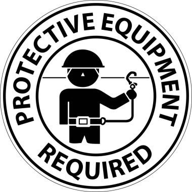 Floor Sign, Protective Equipment Required