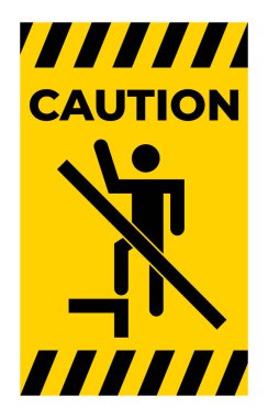 Tehlike İşareti Beyaz Arkaplanda Durmayın