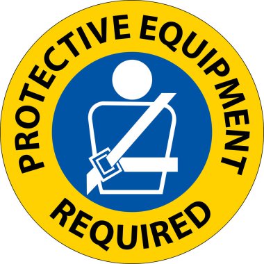 Floor Sign, Protective Equipment Required