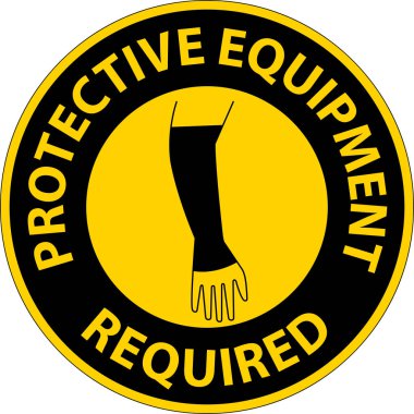 Floor Sign, Protective Equipment Required