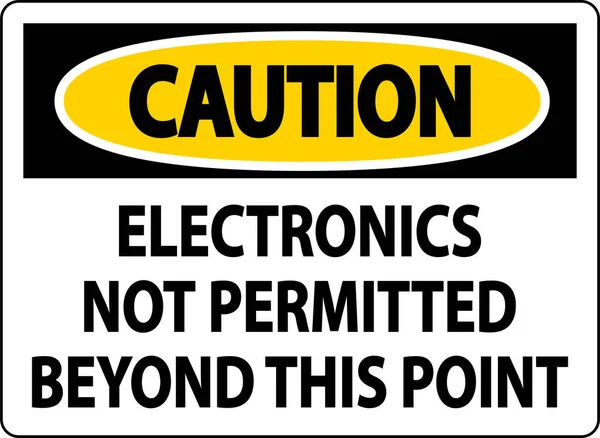 Предупреждение Знак Электроники Допускается Момент — стоковый вектор