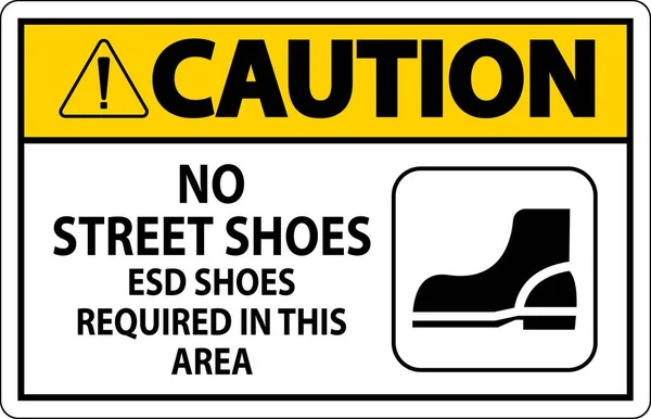 Внимание Уличная Обувь Запрещена Обувь Оур Обязательна Этом Районе — стоковый вектор
