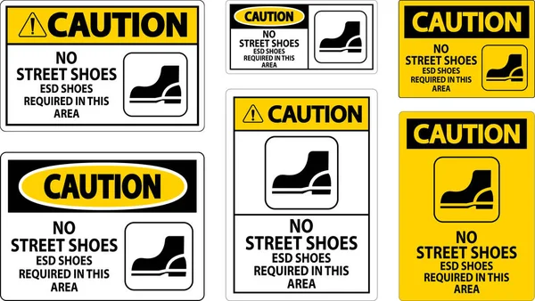 本地区所需的防盗鞋 防盗鞋及防盗标志 — 图库矢量图片