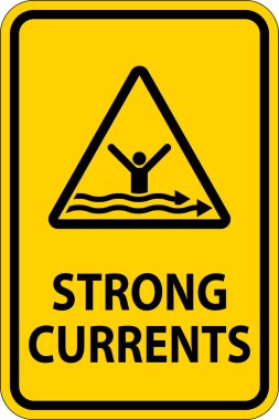 Su Güvenliği İşareti Uyarısı - Güçlü Akıntılar