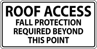 Dikkat İşareti, Çatı Erişimi, Sonbahar Koruması Bu Noktanın Ötesine Gerekli