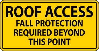 Dikkat İşareti, Çatı Erişimi, Sonbahar Koruması Bu Noktanın Ötesine Gerekli