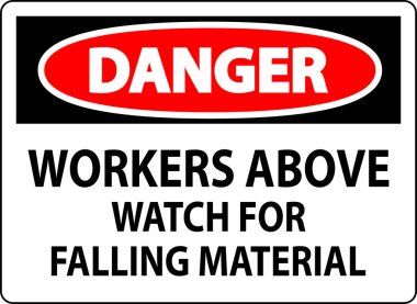Tehlike İşareti, Düşen Malzemeler İçin İşçiler Tetikte