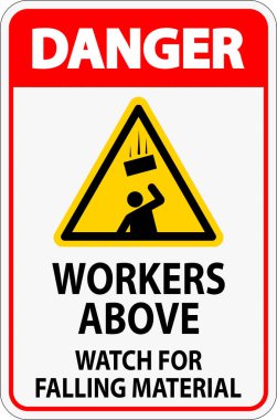 Tehlike İşareti, Düşen Malzemeler İçin İşçiler Tetikte