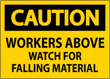 Dikkat İşaretleri, Düşen Malzemeler İçin İşçiler Tetikte