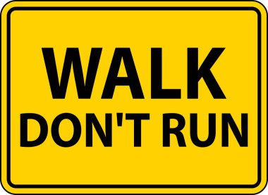 Güvenlik. İlk işaret. Koşmayın.