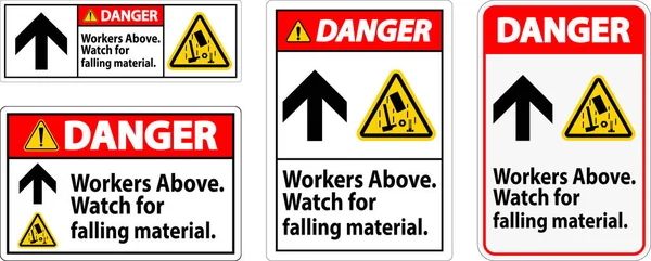 Tehlike İşareti, İşçiler Düşen Malzemenin Üzerinde