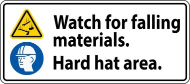 Uyarı İşareti, Düşen Malzemeleri İzleyin, Sert Şapka Alanı