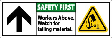 Güvenlik İlk İşaret, Düşen Malzemenin Üzerinde İşçiler